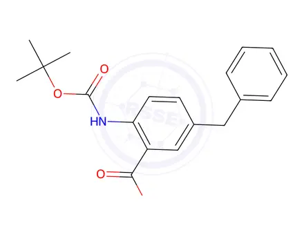 Chemical structure of 5-Benzyl-2-((tert-butoxycarbonyl)amino)benzoic Acid