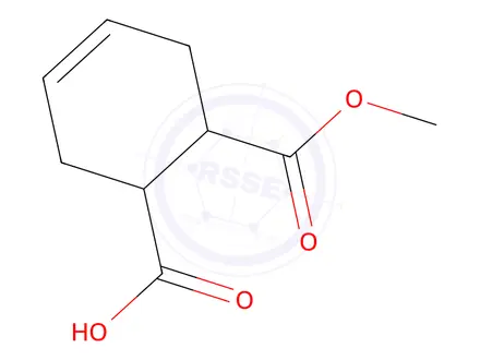 Chemical structure of 6-(Methoxycarbonyl)cyclohex-3-ene-1-carboxylic Acid
