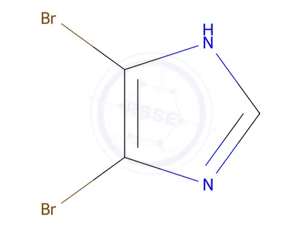 Chemical structure of 4,5-Dibromo-1H-imidazole