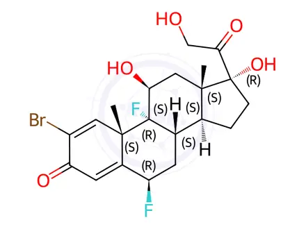 Chemical structure of Prednisolone Impurity 110 (Halopredone)