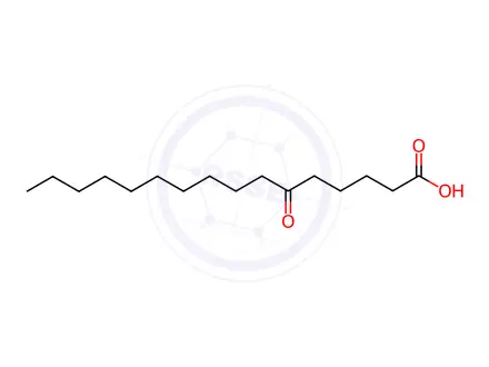 Chemical structure of 6-Oxohexadecanoic acid