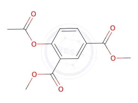 Chemical structure of 4-Acetoxyisophthalic Acid Dimethyl Ester