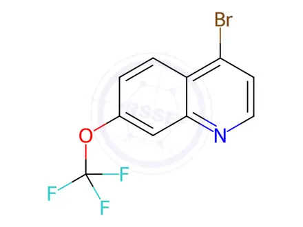 Chemical structure of 4-Bromo-7-(trifluoromethoxy)quinoline