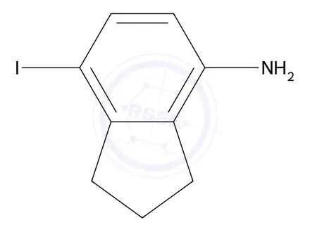 Chemical structure of 7-Iodo-2,3-dihydro-1H-inden-4-amine