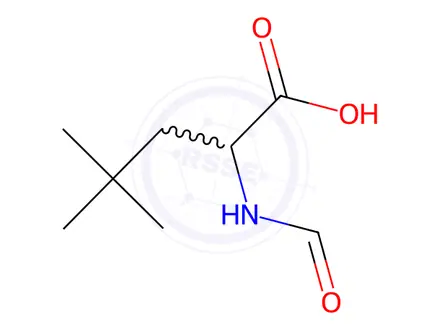 Chemical structure of 2-Formamido-4,4-dimethylpentanoic acid