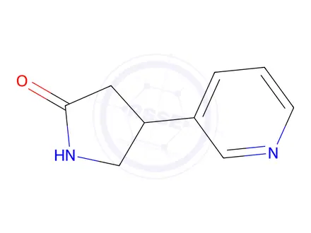 Chemical structure of 4-(3-Pyridinyl)-2-pyrrolidinone