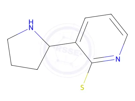 Chemical structure of 2-(Methylthio)-3-(pyrrolidin-2-yl)pyridine
