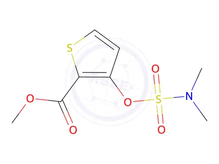 Chemical structure of Methyl 3-((N,N-dimethylsulfamoyl)oxy)thiophene-2-carboxylate