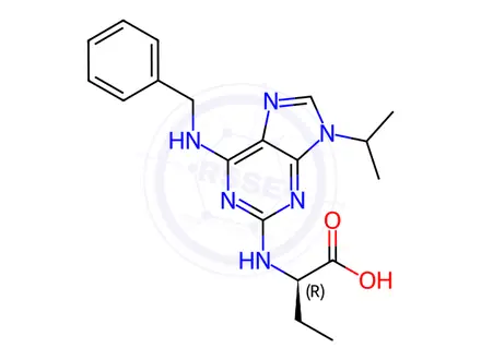 Chemical structure of Seliciclib Carboxylic Acid