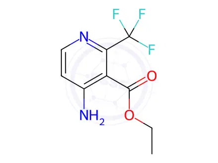 Chemical structure of Ethyl 4-amino-2-(trifluoromethyl)nicotinate