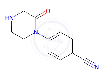Chemical structure of 4-(2-Oxo-1-piperazinyl)benzonitrile