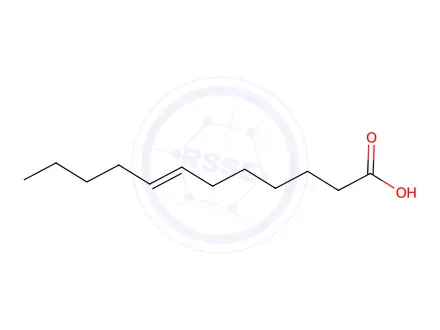Chemical structure of 7-Dodecenoic Acid