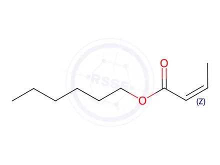 Chemical structure of (Z)-2-Butenoic acid hexyl ester