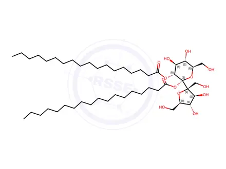 Chemical structure of Sucrose Impurity 38 (Saccharose Distearate)