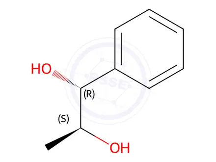 Chemical structure of erythro-1-Phenylpropane-1,2-diol