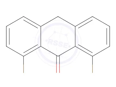 Chemical structure of 1,8-Dibromoanthracen-9(10H)-one