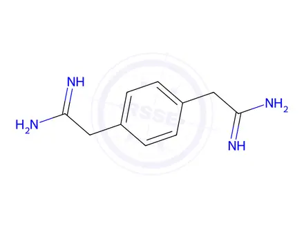 Chemical structure of 2-(4-CARBAMIMIDOYLMETHYL-PHENYL)-ACETAMIDINE