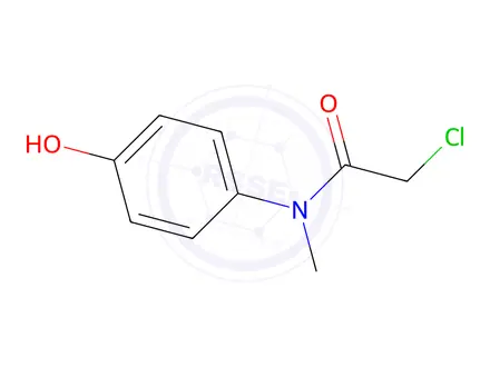 Chemical structure of 2-chloro-N-(4-hydroxyphenyl)-N-methylacetamide