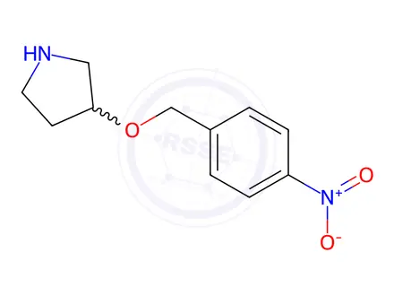 Chemical structure of 3-[(4-Nitrobenzyl)oxy]pyrrolidine