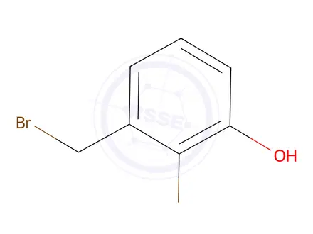 Chemical structure of 2-Bromo-3-hydroxybenzyl bromide