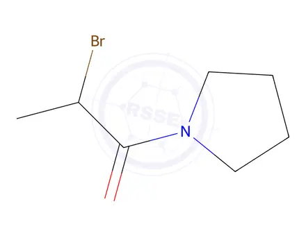 Chemical structure of 2-Bromo-1-(pyrrolidin-1-yl)propan-1-one