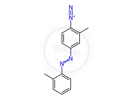 Chemical structure of Benzenediazonium, 2-methyl-4-(2-methylphenyl)azo-