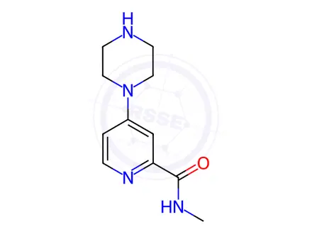 Chemical structure of N-Methyl-4-(1-piperazinyl)pyridine-2-carboxamide