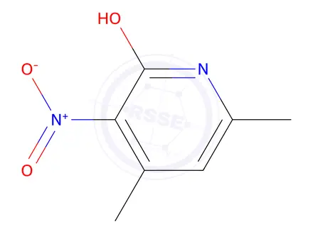 Chemical structure of 4,6-dimethyl-3-nitropyridin-2(1{H})-one