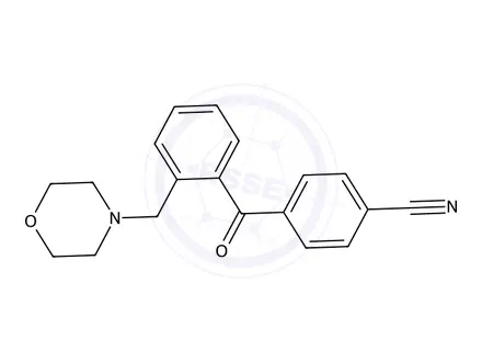 Chemical structure of 4-(2-(Morpholinomethyl)benzoyl)benzonitrile