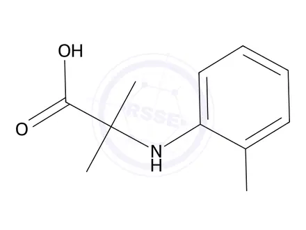 Chemical structure of 2-((2-Fluorophenyl)amino)-2-methylpropanoic acid