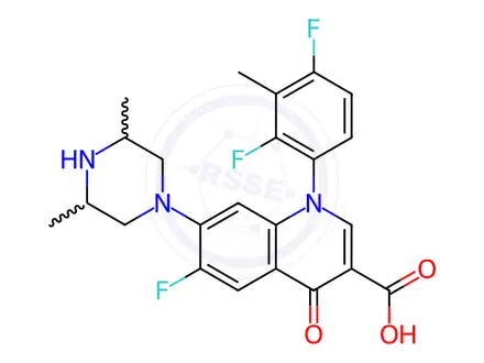 Chemical structure of Temafloxacin Impurity 29