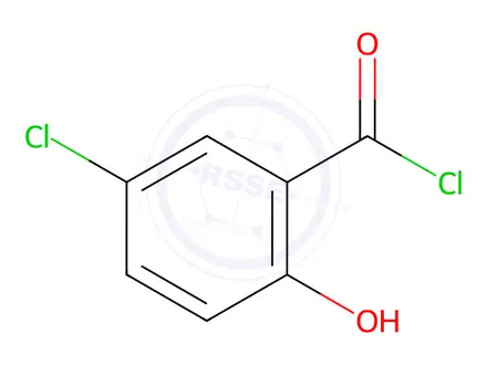 Chemical structure of 5-Chloro-2-hydroxybenzoyl chloride