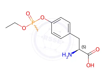 Chemical structure of O-(Ethoxymethylphosphinyl)-L-tyrosin