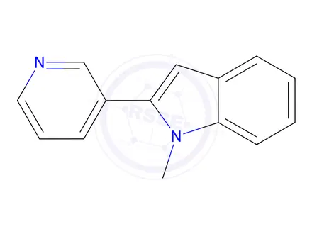 Chemical structure of 1-Methyl-2-(pyridin-3-yl)-1H-indole