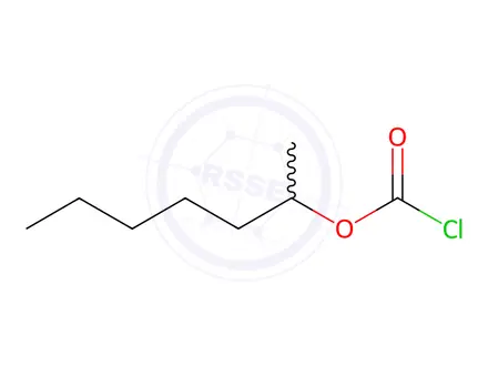Chemical structure of 2-Heptyl Chloroformate
