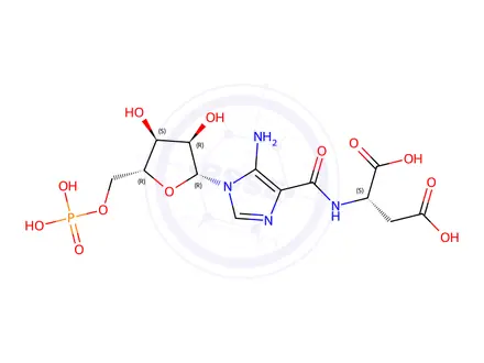 Chemical structure of N-Succinyl-5-aminoimidazole-4-carboxamide Ribose 5-Phosphate