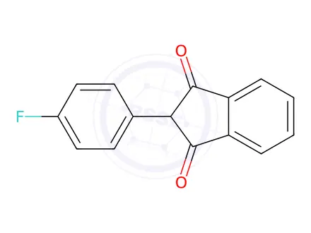 Chemical structure of Fluindione