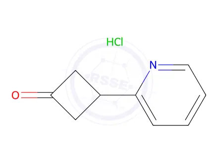 Chemical structure of 3-Pyridin-2-yl-cyclobutanone hydrochloride