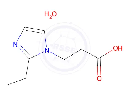 Chemical structure of 3-(2-ethyl-1H-imidazol-1-yl)propanoic acid
