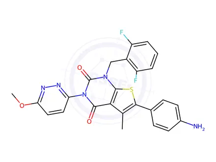 Chemical structure of Relugolix Impurity 286