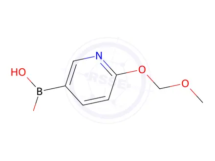 Chemical structure of (6-(Methoxymethoxy)pyridin-3-yl)boronic acid