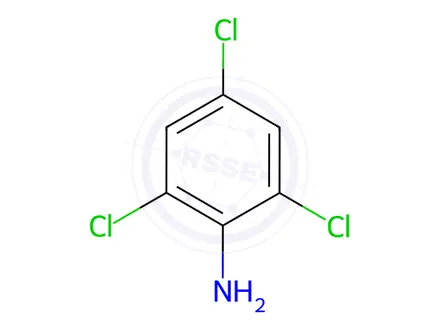 Chemical structure of 2,4,6-Trichloroaniline