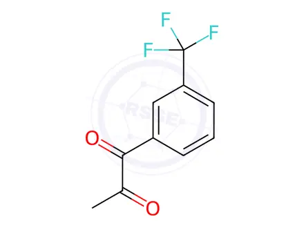 Chemical structure of 1-[3-(Trifluoromethyl)phenyl]propane-1,2-dione