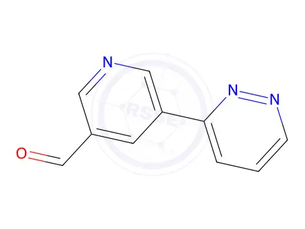 Chemical structure of 5-(Pyridazin-3-yl)nicotinaldehyde