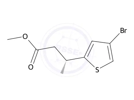 Chemical structure of Methyl (r)-3-amino-3-(4-bromothiophen-2-yl)propanoate