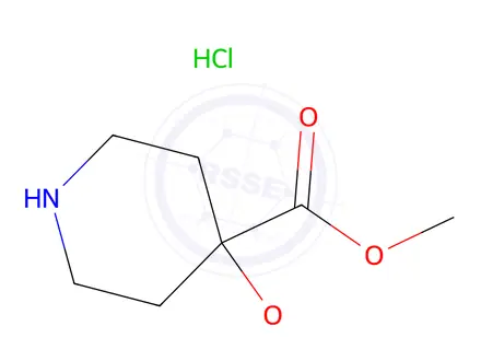 Chemical structure of methyl 4-methoxypiperidine-4-carboxylate hydrochloride