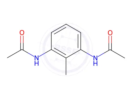 Chemical structure of N,N'-(2-Methyl-1,3-phenylene)diacetamide