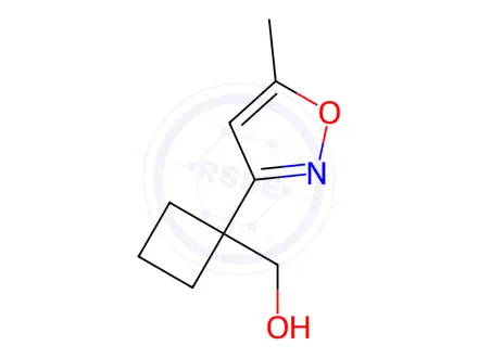 Chemical structure of (1-(5-Methylisoxazol-3-yl)cyclobutyl)methanol