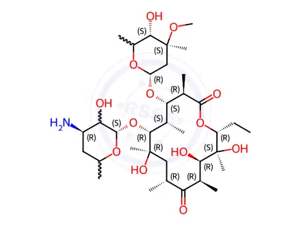 Chemical structure of 13-Deethyl-13-methylerythromycin