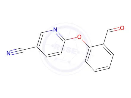Chemical structure of 6-(2-Formylphenoxy)nicotinonitrile